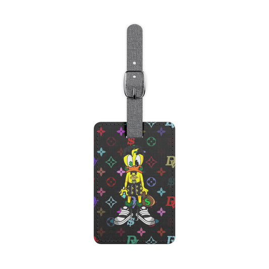 DuckettVuitton Mascot Prismatic Polyester Luggage Tag, Rectangle