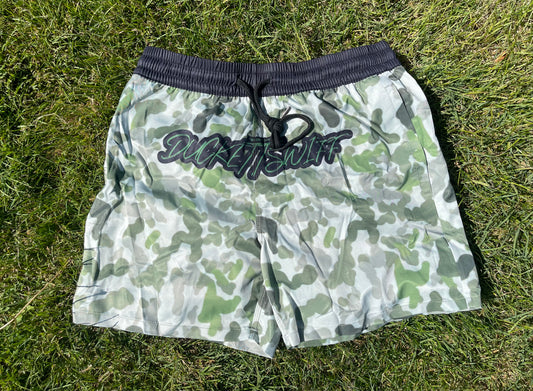 DS Warfare Green Camo Shorts