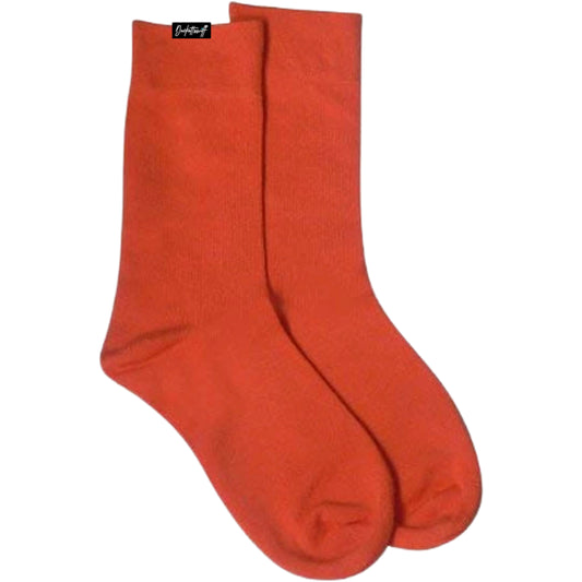 (Orange) DS Solid Toes Socks